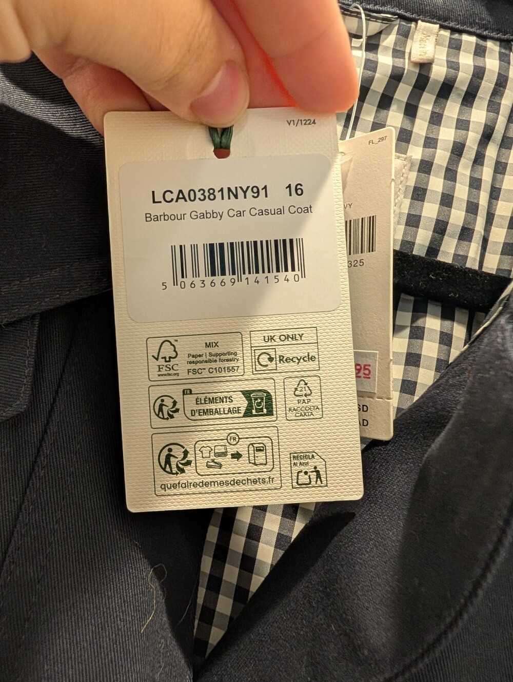 NWT Barbour Gabby Car Casual Coat - Picture 8 of 9